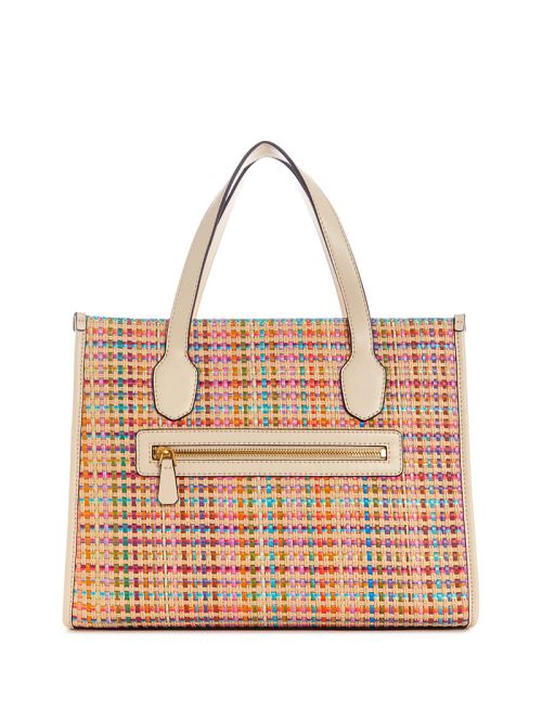 Guess Silvana Multicolor Straw Tote Albi | GUESS-SN29393