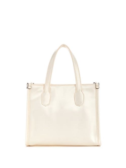 Guess Silvana Satin Mini Tote Albi | GUESS-SN29376