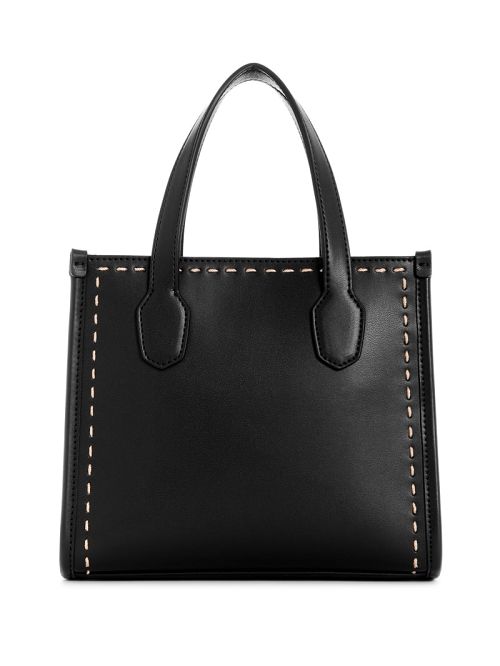 Guess Silvana Stitched Mini Tote Negrii | GUESS-SN28882