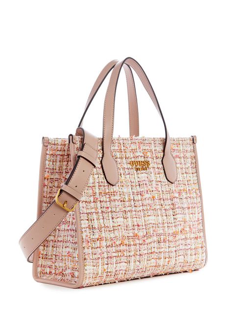 Guess Silvana Tweed Tote Roz | GUESS-SN29353
