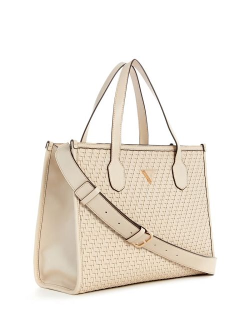 Guess Silvana Woven Tote Albi | GUESS-SN29465