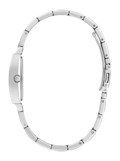 Guess Silver-Tone Crystal Barrel Analog Watch Argintii | GUESS-SN30031