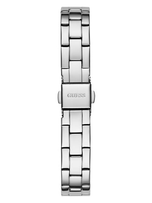 Guess Silver-Tone Crystal Barrel Analog Watch Argintii | GUESS-SN30031