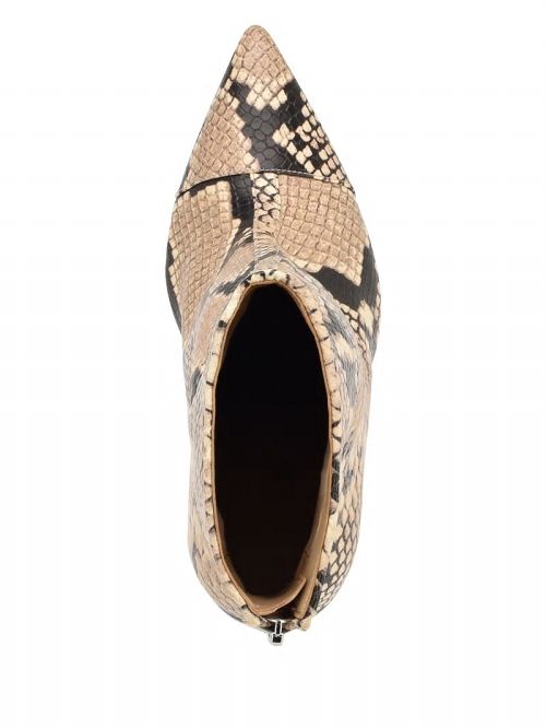 Guess Simone Zip-Up Heel Booties Bej | GUESS-SN29917