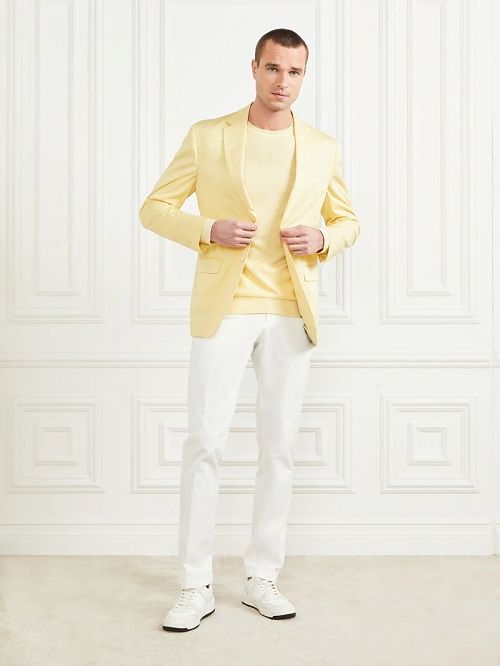 Guess Single Breasted Blazer Galbeni | GUESS-SN30729