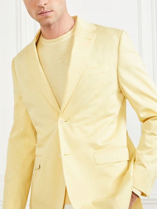 Guess Single Breasted Blazer Galbeni | GUESS-SN30729