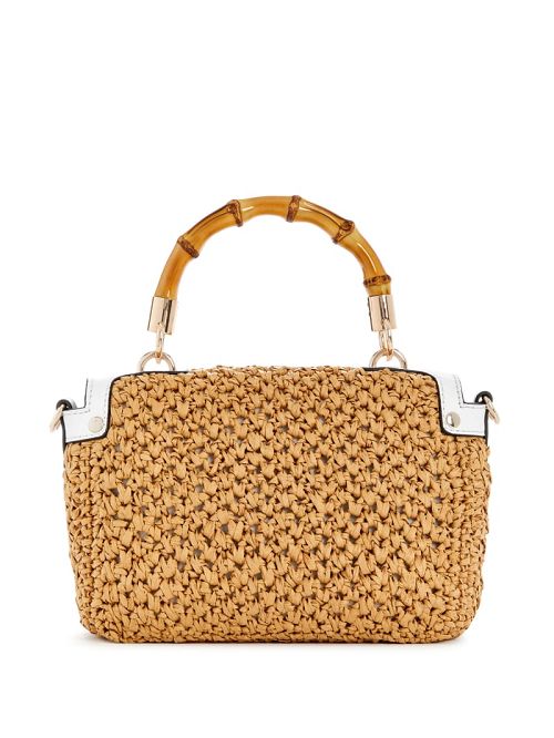 Guess Siria Straw Top Handle Bag Albi | GUESS-SN28937