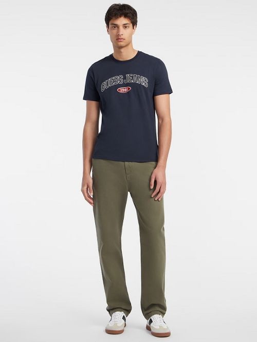 Guess Slim 1981 Tee Albastri | GUESS-SN30512