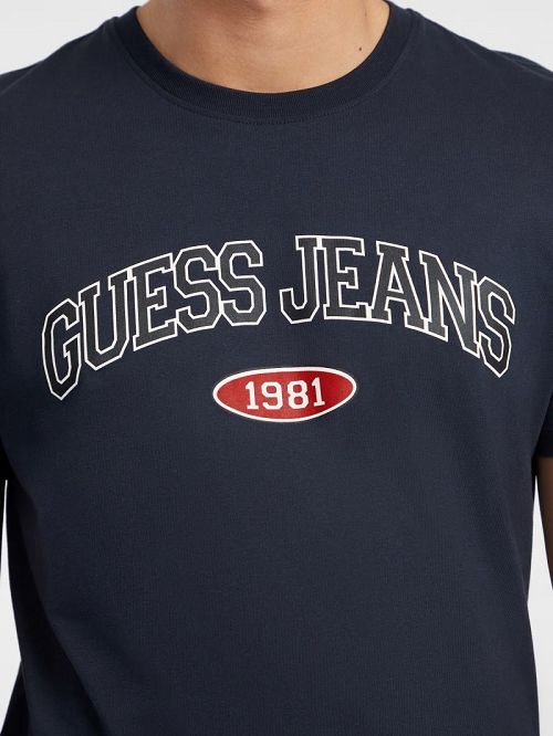 Guess Slim 1981 Tee Albastri | GUESS-SN30512