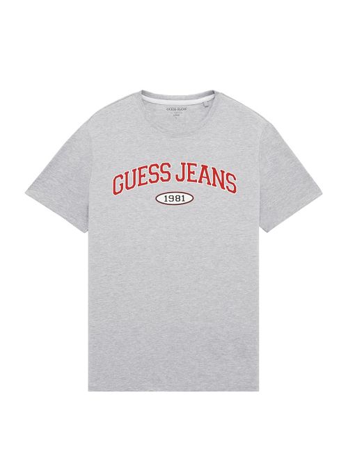 Guess Slim 1981 Tee Gri | GUESS-SN30504