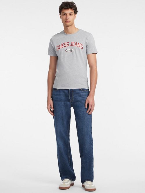Guess Slim 1981 Tee Gri | GUESS-SN30504