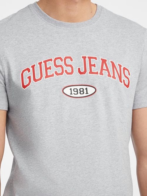 Guess Slim 1981 Tee Gri | GUESS-SN30504