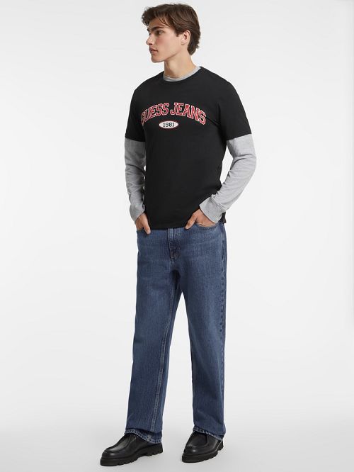 Guess Slim 1981 Tee Negrii | GUESS-SN30563
