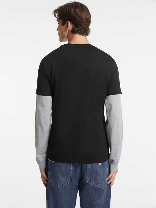 Guess Slim 1981 Tee Negrii | GUESS-SN30563