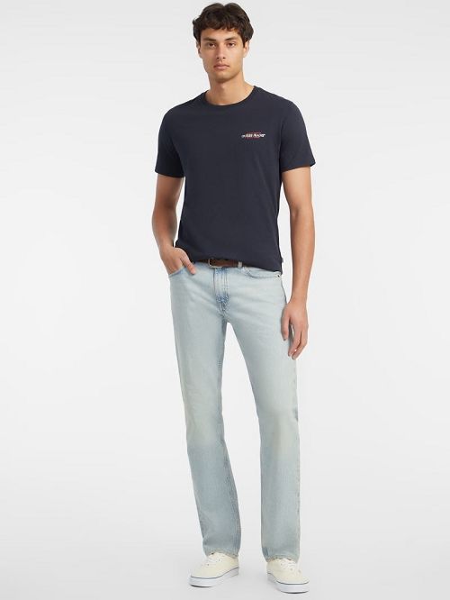 Guess Slim American Tradition Tee Albastri | GUESS-SN30500