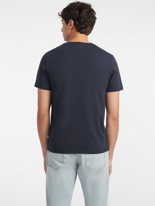 Guess Slim American Tradition Tee Albastri | GUESS-SN30500
