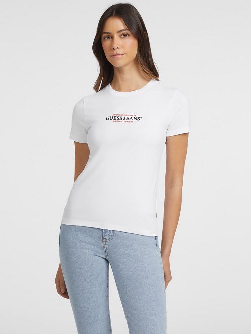 Guess Slim American Tradition Tee Albi | GUESS-SN27092