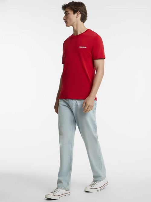 Guess Slim American Tradition Tee Rosii | GUESS-SN30652