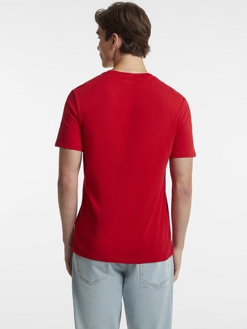 Guess Slim American Tradition Tee Rosii | GUESS-SN30652