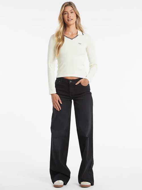 Guess Slim Embroidered Logo Polo Albi | GUESS-SN27307