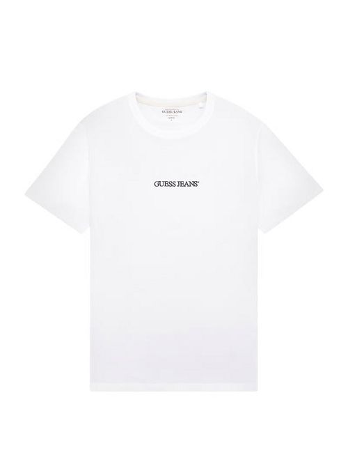 Guess Slim Embroidered Logo Tee Albi | GUESS-SN30599
