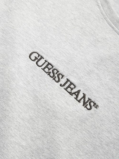 Guess Slim Embroidered Logo Tee Gri | GUESS-SN30575