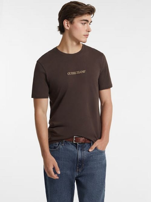 Guess Slim Embroidered Logo Tee Maro | GUESS-SN30657