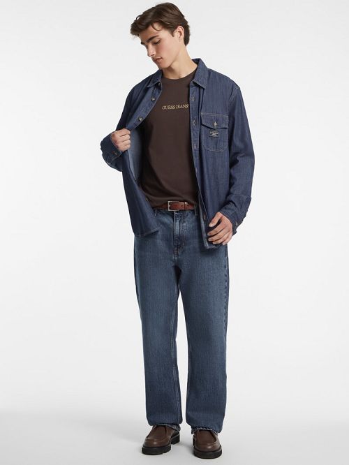 Guess Slim Embroidered Logo Tee Maro | GUESS-SN30657