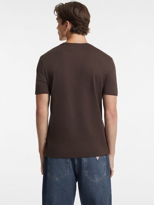 Guess Slim Embroidered Logo Tee Maro | GUESS-SN30657