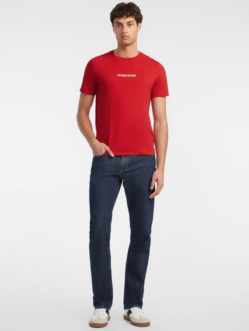 Guess Slim Embroidered Logo Tee Rosii | GUESS-SN30625