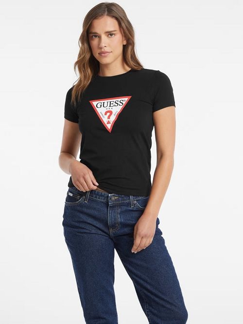 Guess Slim Iconic Tee Negrii | GUESS-SN27423
