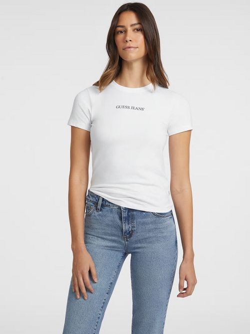 Guess Slim Logo Tee Albi | GUESS-SN27169