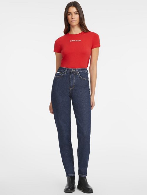 Guess Slim Logo Tee Rosii | GUESS-SN27202