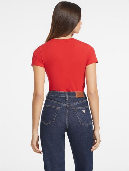 Guess Slim Logo Tee Rosii | GUESS-SN27202