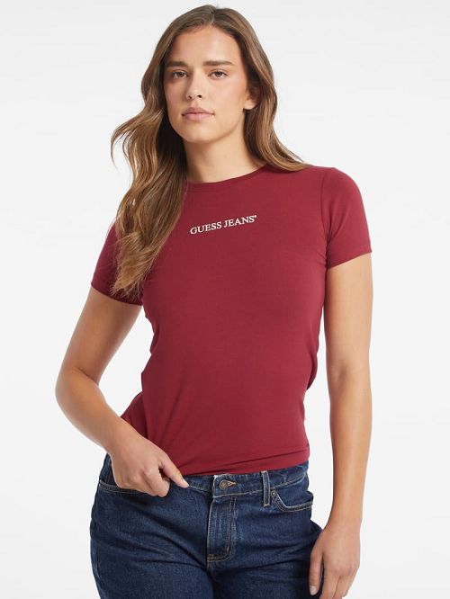 Guess Slim Logo Tee Rosii | GUESS-SN27288