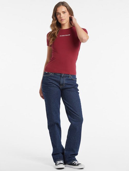 Guess Slim Logo Tee Rosii | GUESS-SN27288