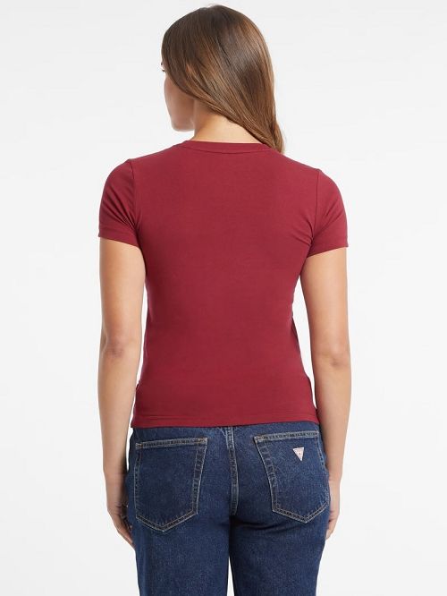 Guess Slim Logo Tee Rosii | GUESS-SN27288