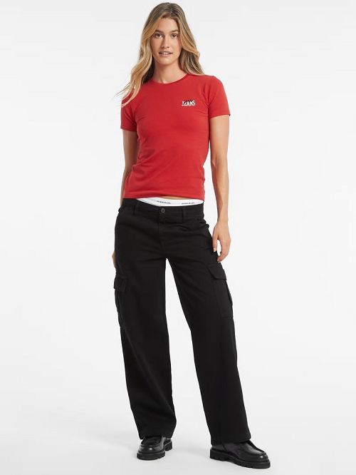 Guess Slim Logo Tee Rosii | GUESS-SN27325