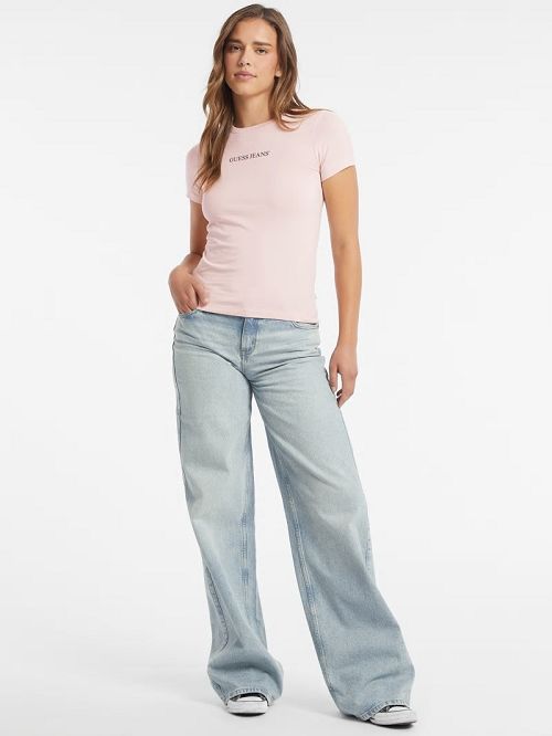 Guess Slim Logo Tee Roz | GUESS-SN27243