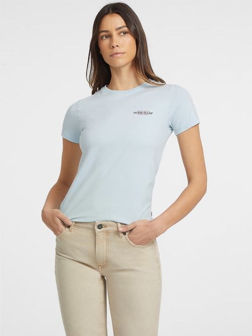 Guess Slim Mini American Tradition Tee Albastri | GUESS-SN27167