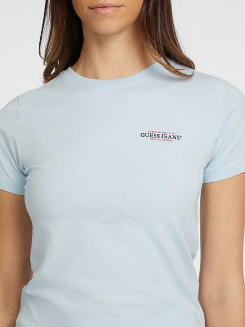 Guess Slim Mini American Tradition Tee Albastri | GUESS-SN27167