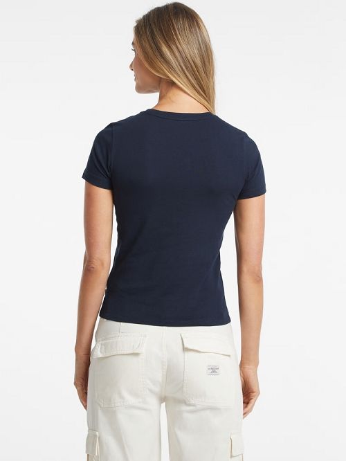 Guess Slim Mini American Tradition Tee Albastri | GUESS-SN27264