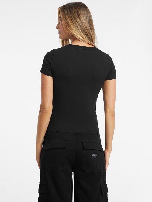 Guess Slim Mini American Tradition Tee Negrii | GUESS-SN27319