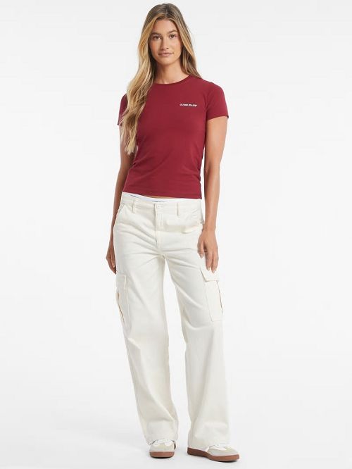 Guess Slim Mini American Tradition Tee Rosii | GUESS-SN27265