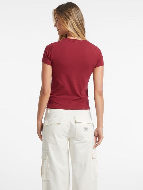 Guess Slim Mini American Tradition Tee Rosii | GUESS-SN27265