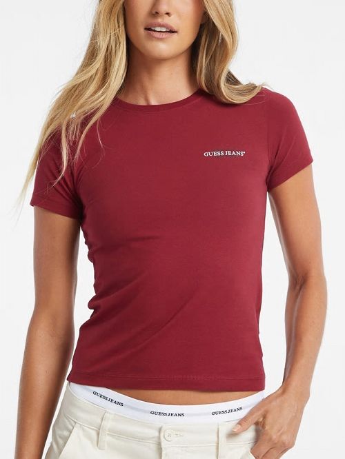 Guess Slim Mini American Tradition Tee Rosii | GUESS-SN27265