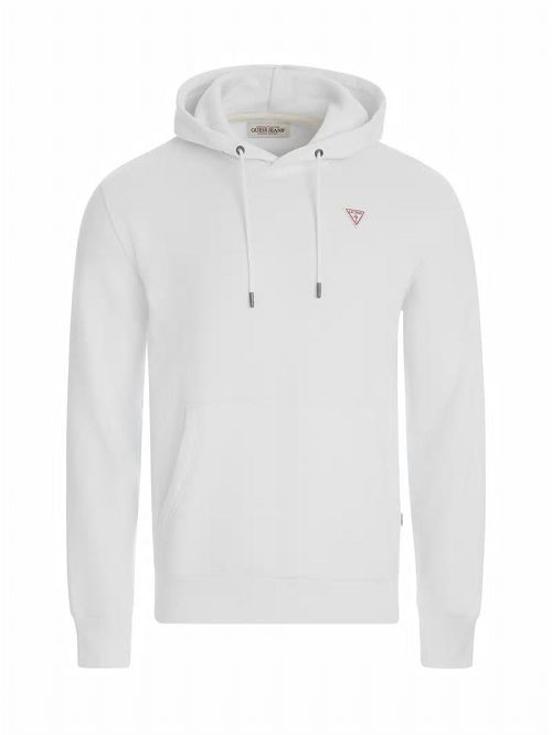 Guess Slim Mini Triangle Hoodie Albi | GUESS-SN30985