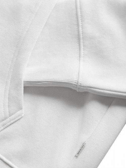 Guess Slim Mini Triangle Hoodie Albi | GUESS-SN30985
