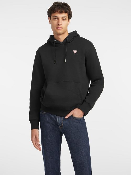 Guess Slim Mini Triangle Hoodie Negrii | GUESS-SN31013