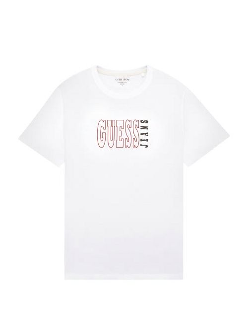 Guess Slim Outlined Logo Tee Albi | GUESS-SN30499